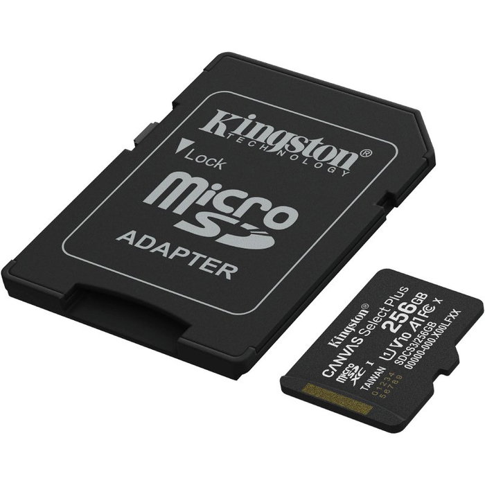 Kingston Canvas Select Plus 256 GB microSDXC con adaptador